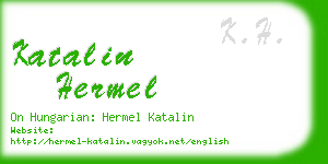 katalin hermel business card